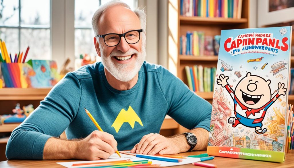 Adults rediscovering Captain Underpants through coloring