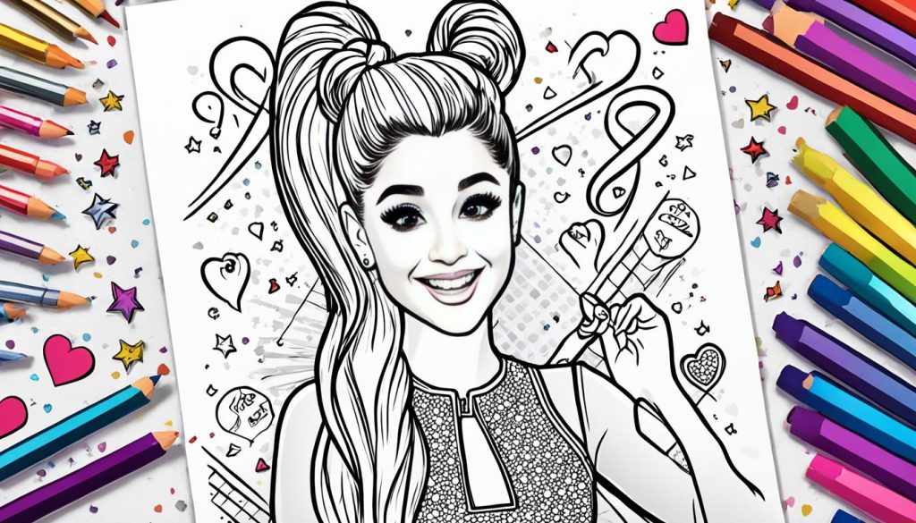 Ariana Grande Coloring Book for Kids