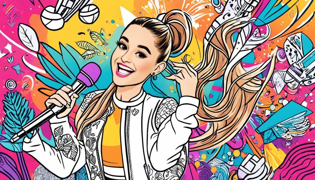 Ariana Grande coloring image
