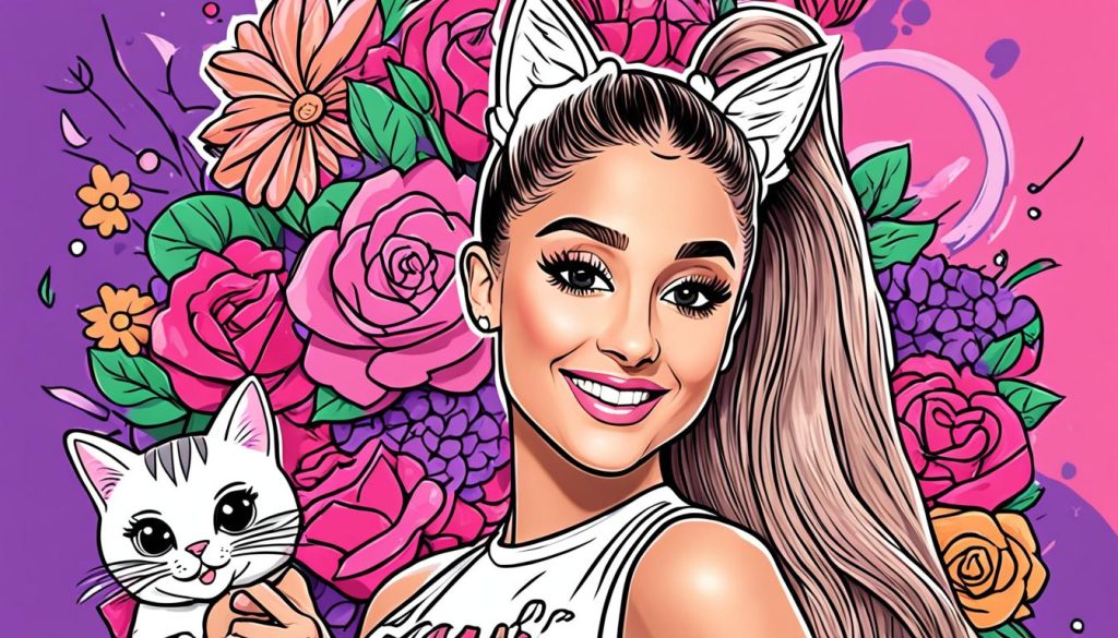 Ariana Grande coloring page ideas