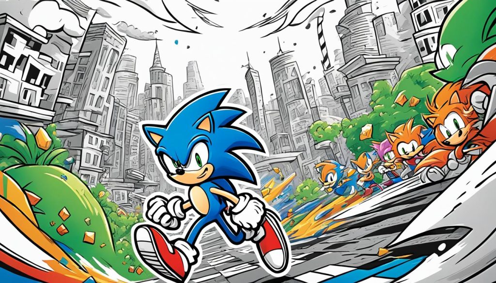 Artistic Development with Classic Sonic Coloring Pages