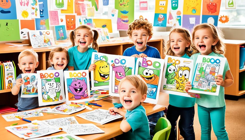 Boxy Boo coloring pages for kids
