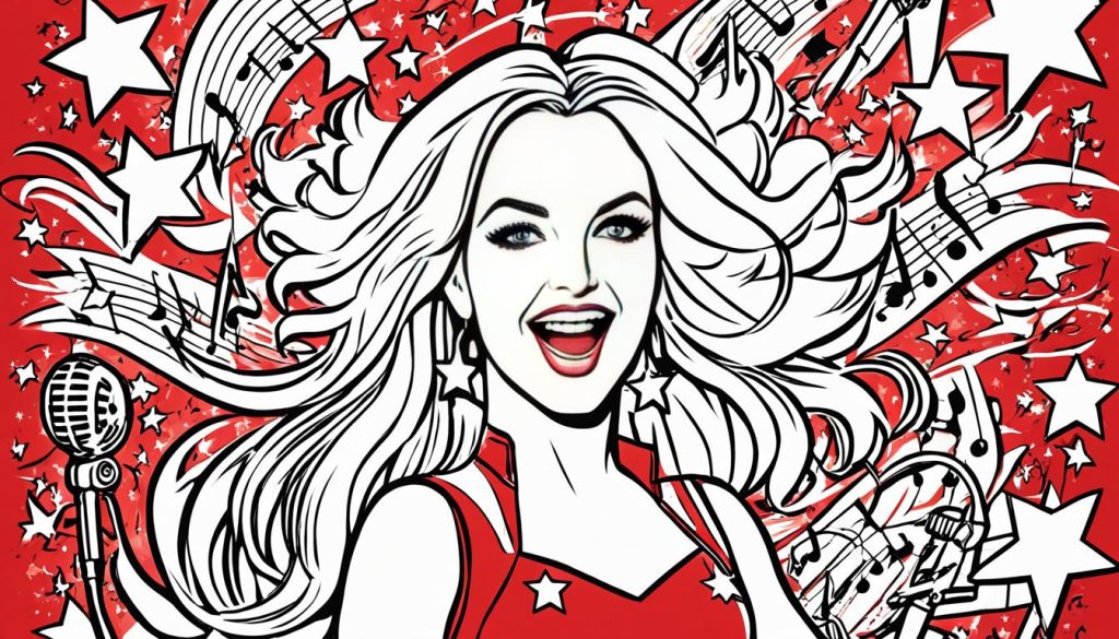 Britney Spears Coloring Craft