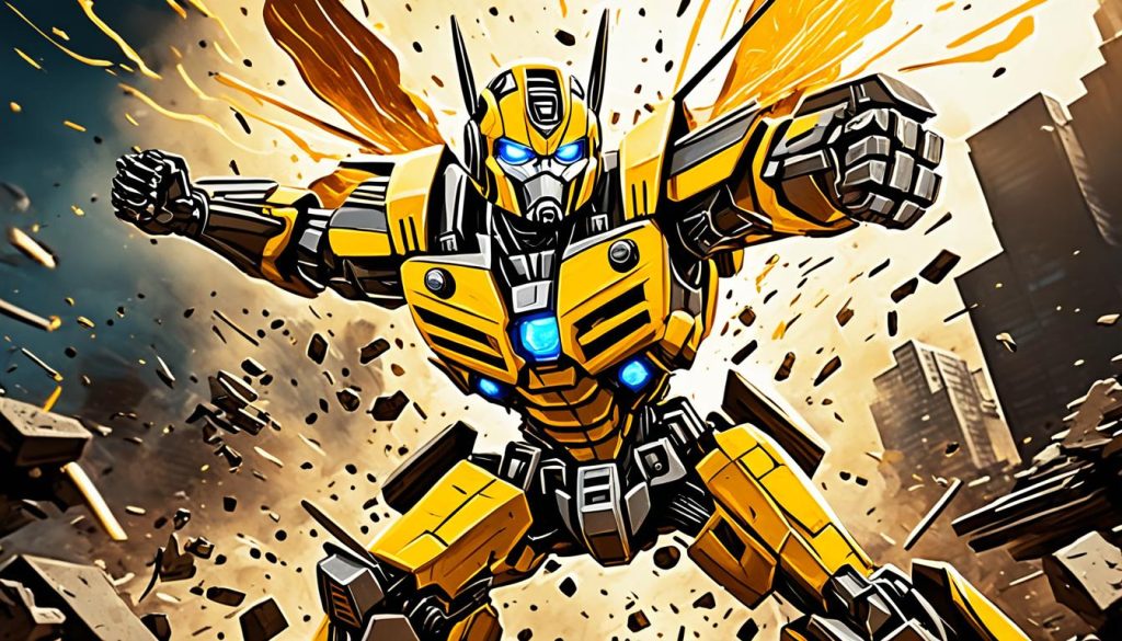 Bumblebee Transformer Color Art