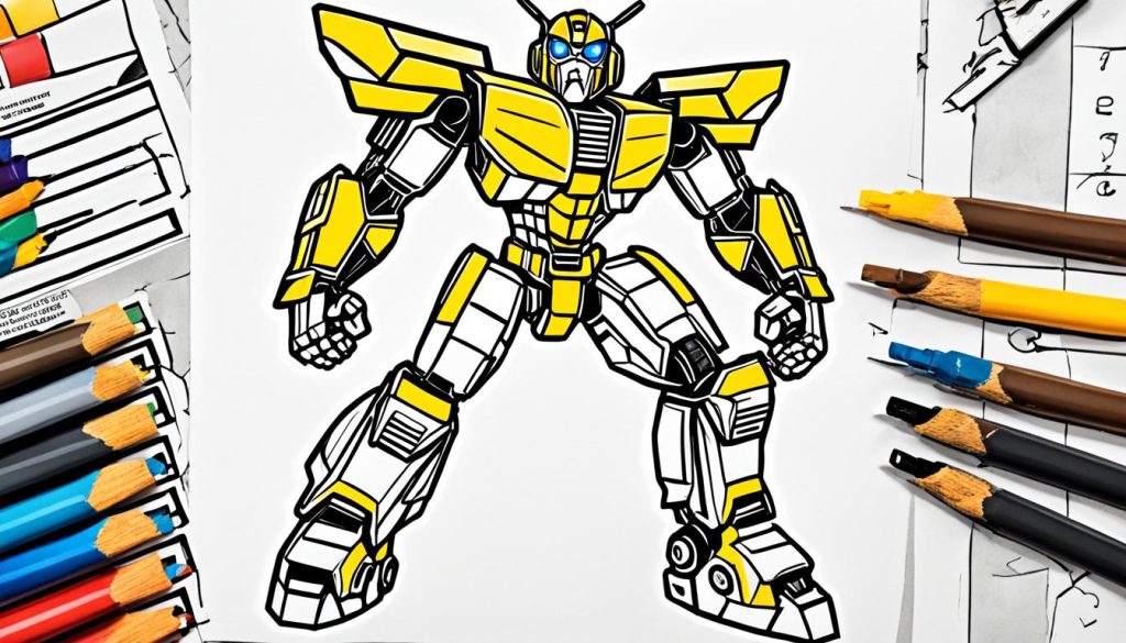 Bumblebee Transformer Coloring Page