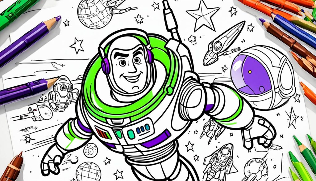 Buzz Lightyear coloring sheet Buzz Lightyear coloring sheet