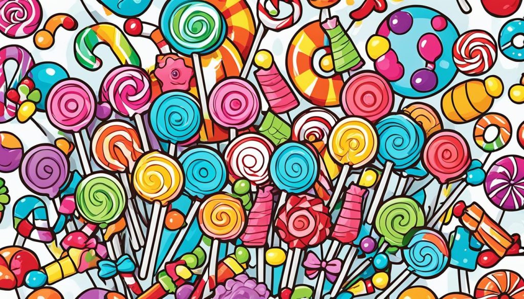 Candy color book art print