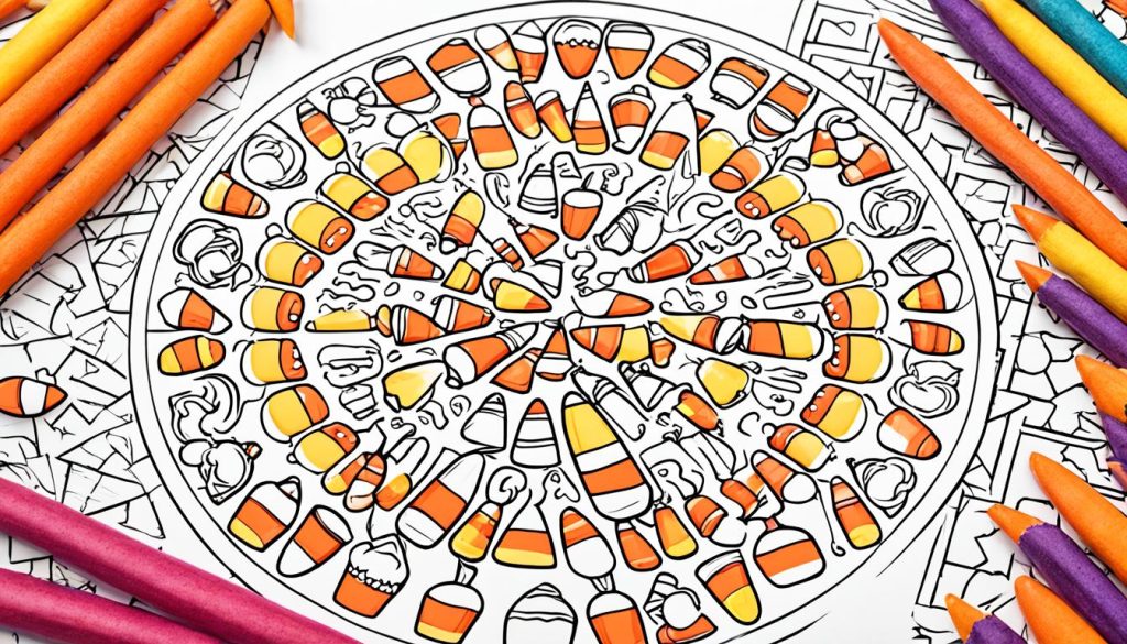 Candy corn art print examples