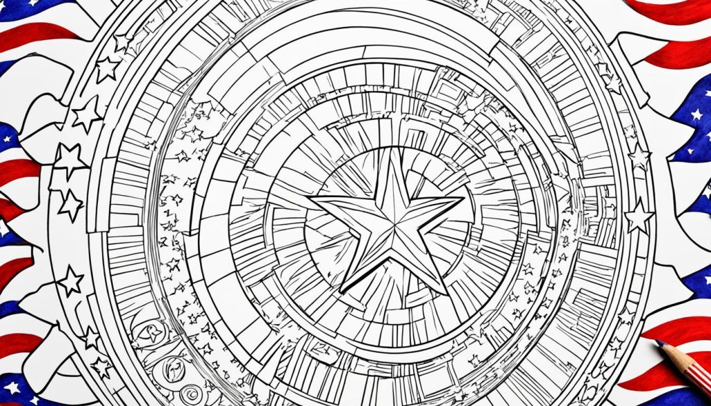 Captain America Printable Coloring Page