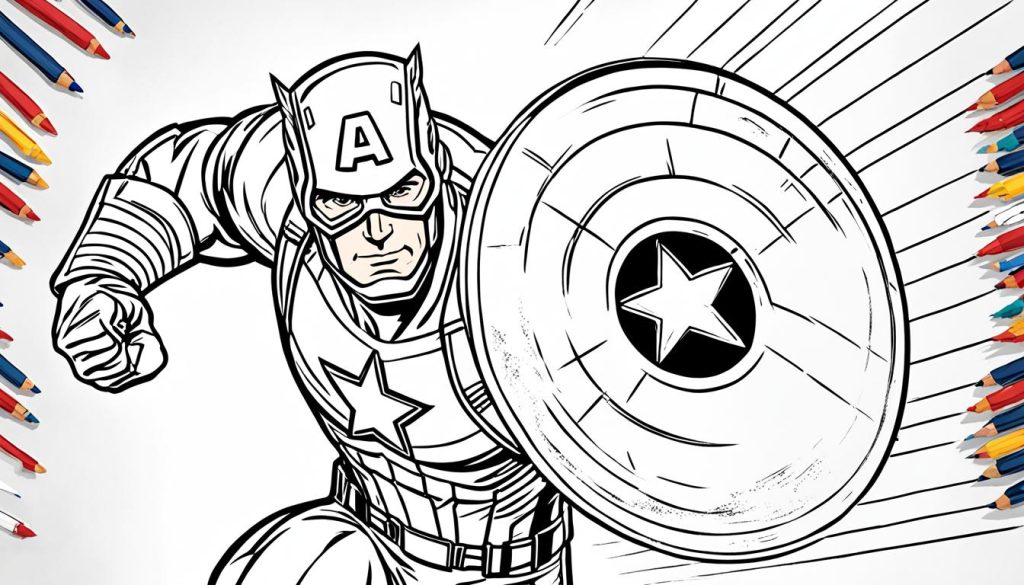 Captain America Printable Coloring Pages
