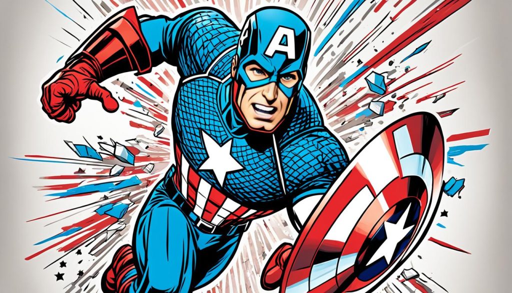 Captain America coloring image