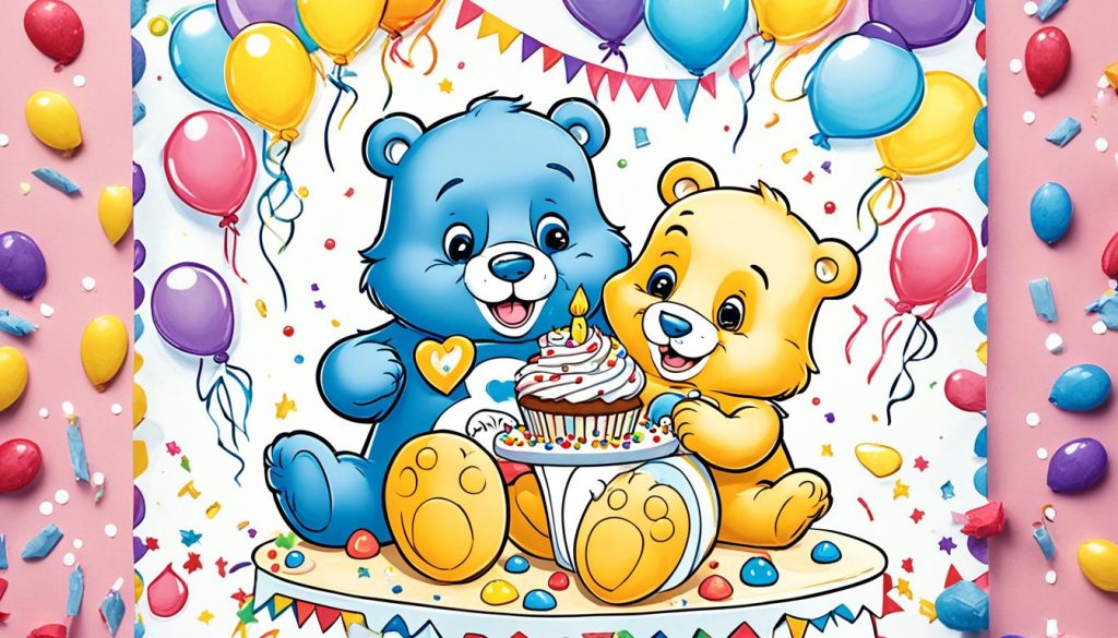 Care Bears Coloring Pages for Parties