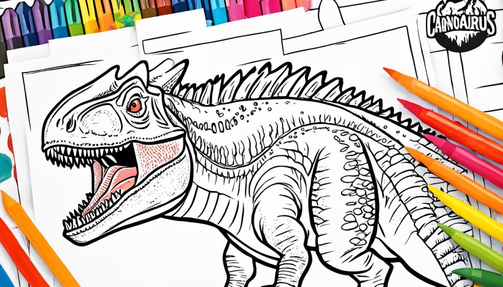 Carnotaurus Coloring Page