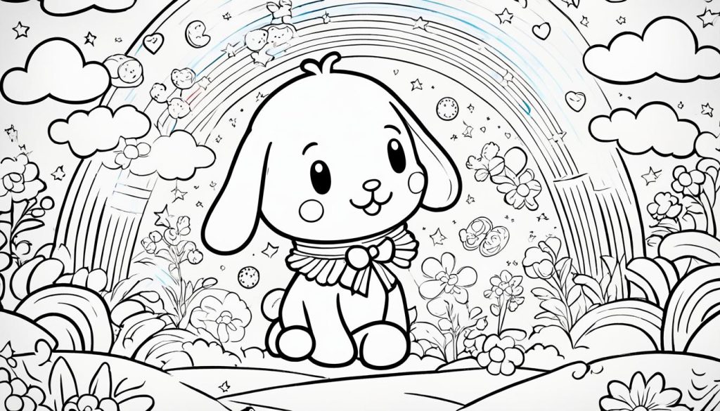 Cinnamoroll coloring sheet