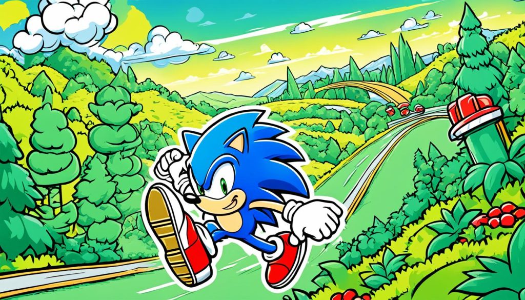 Classic Sonic Coloring Pages