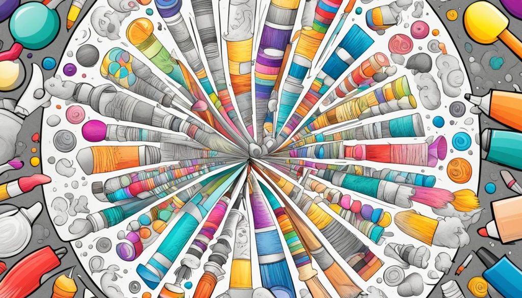 Coloring mediums for mouse artwork