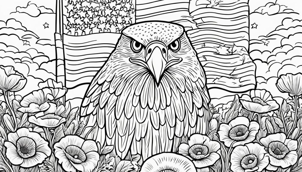 Complex memorial day coloring pages for adults