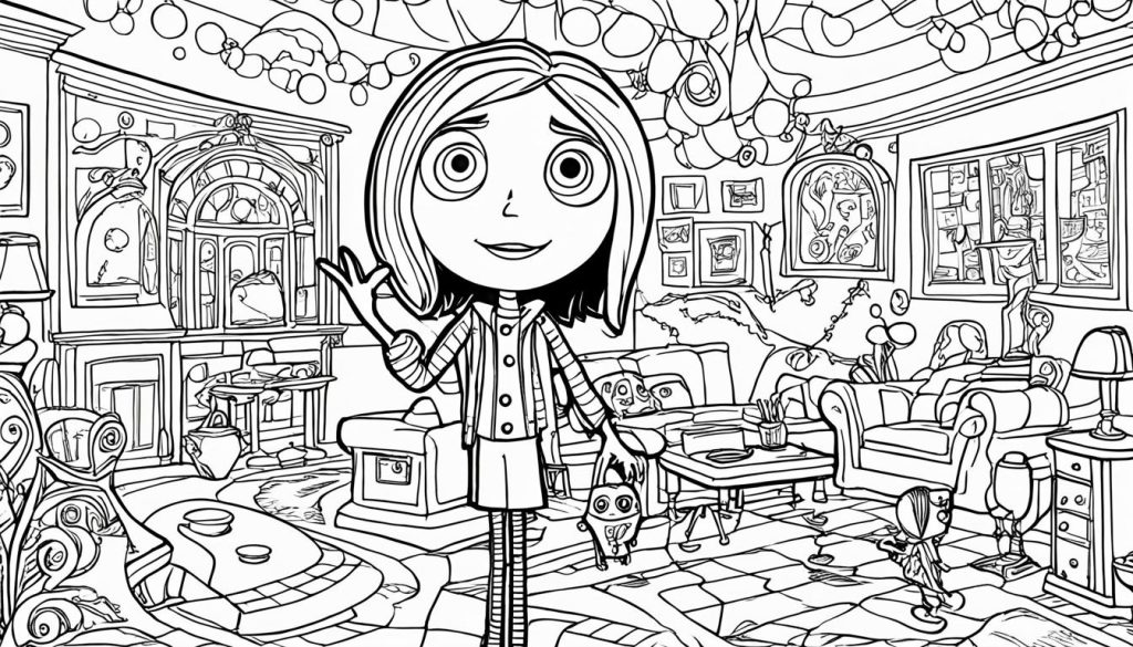 Coraline Coloring Pages – Variety of Designs