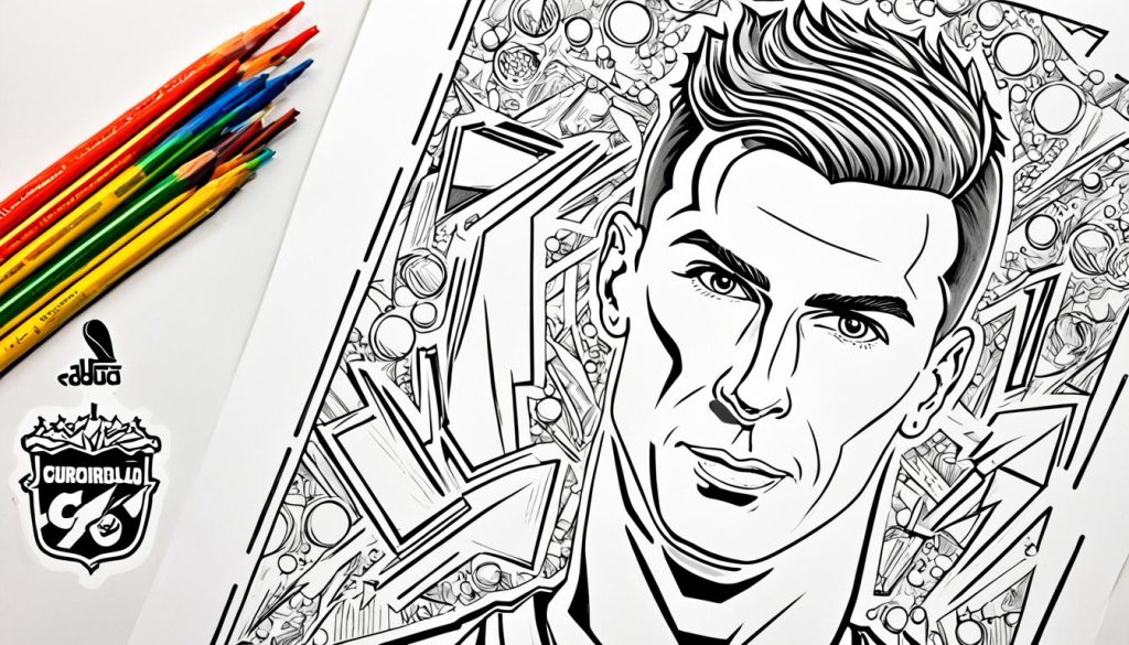 Cristiano Ronaldo coloring pages for various ages