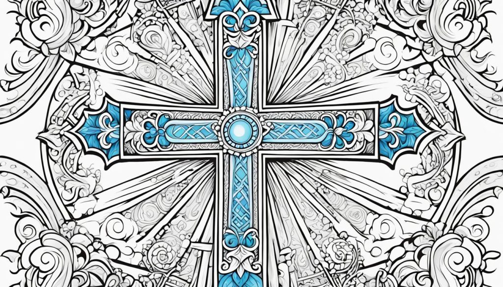 Cross coloring pages for all ages