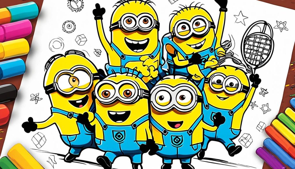 Cute minion coloring pages