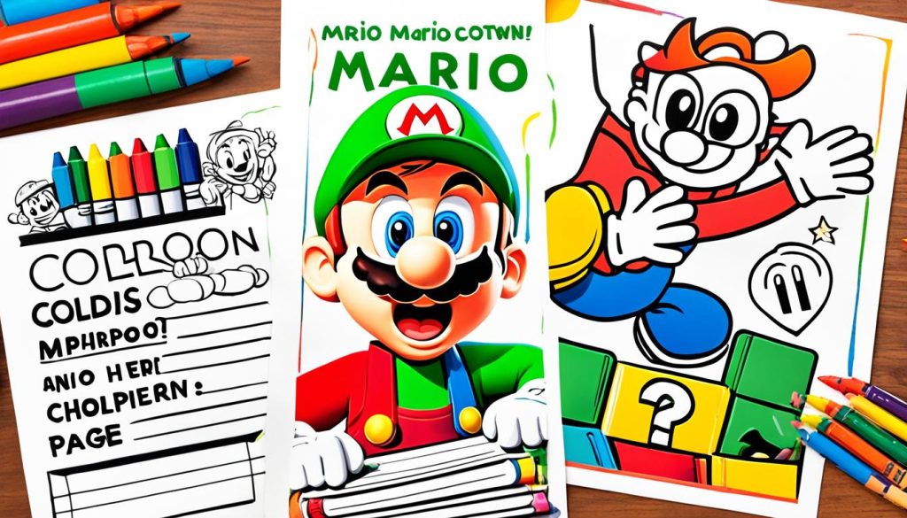 DIY Mario and Luigi Coloring Book
