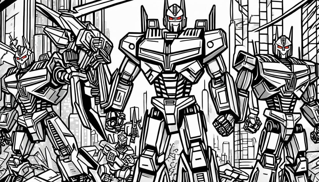Decepticons themed transformer coloring sheets