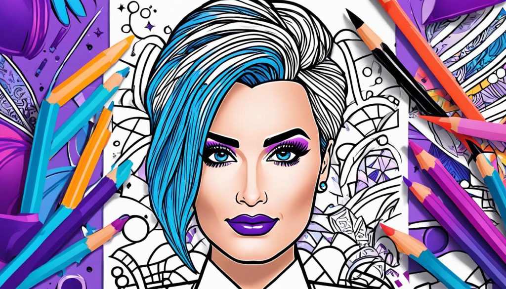 Demi Lovato Coloring Page