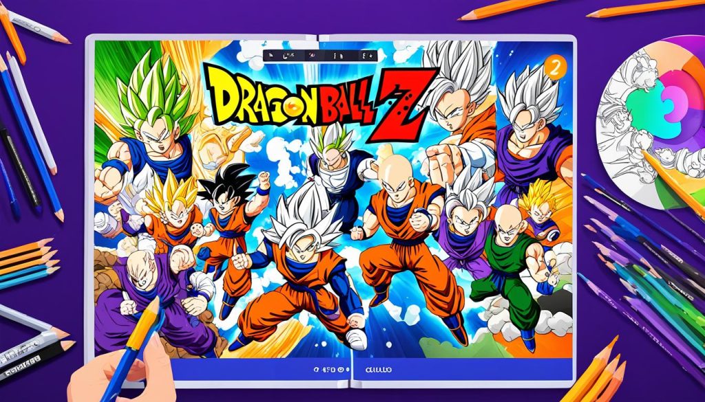 Digital Dragon Ball Z coloring book