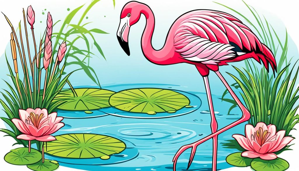 Digital Flamingo Coloring Prints