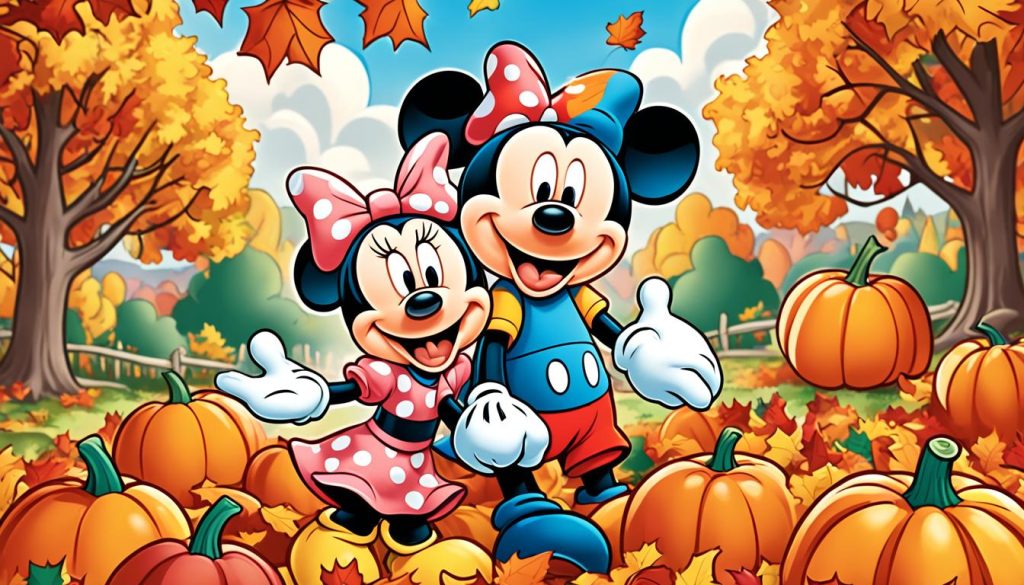 Disney fall coloring page
