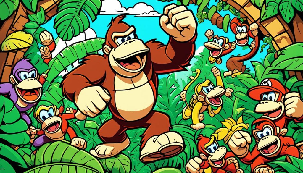 Diverse Donkey Kong Color Pages