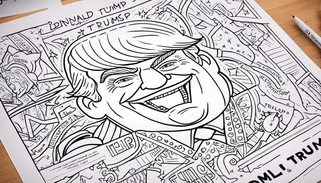 Donald Trump color book art shared online