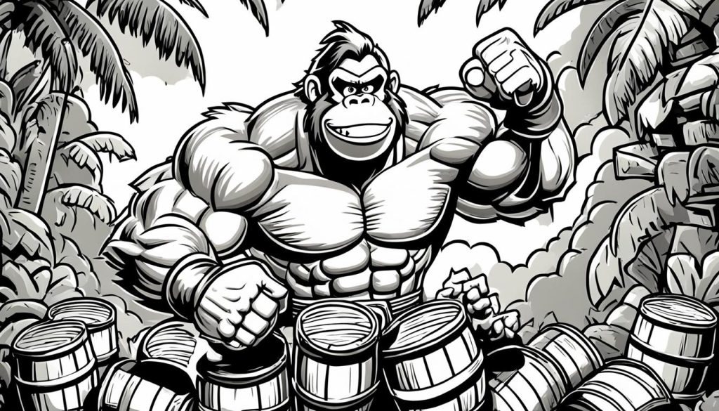 'Donkey Kung' Coloring Sheet