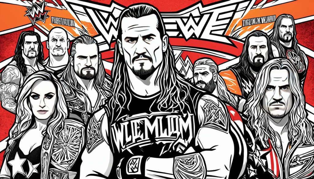 Downloadable WWE color pages