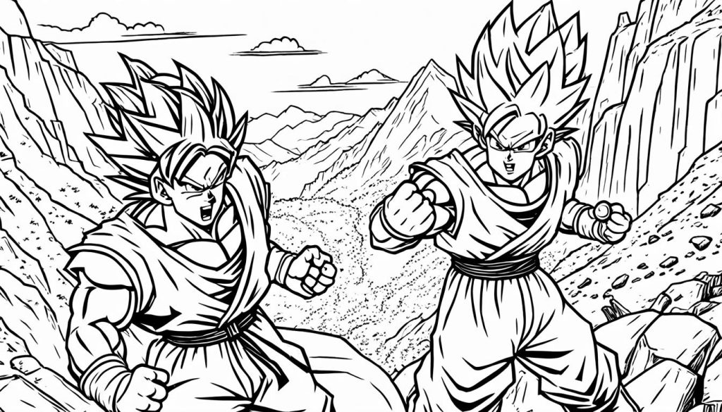Dragon Ball Z Coloring Sheets for Beginners