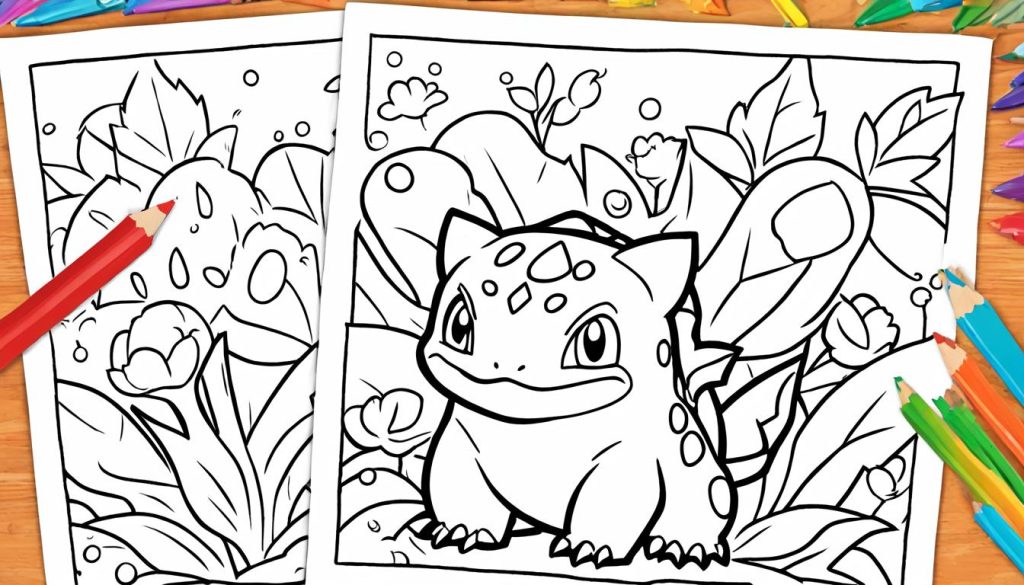 Easy download Bulbasaur printable coloring pages