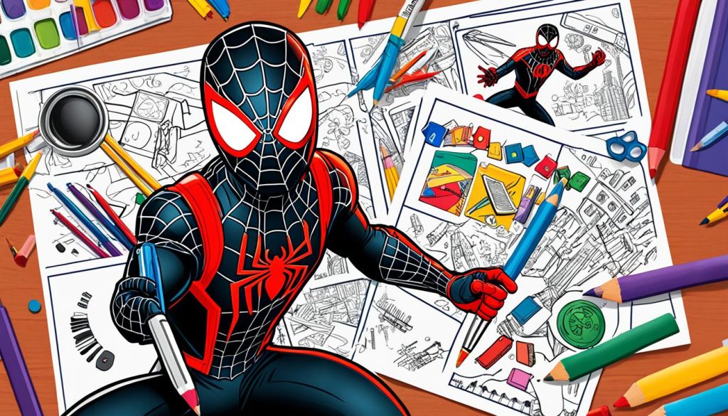 Educational Value of Miles Morales Coloring Sheets