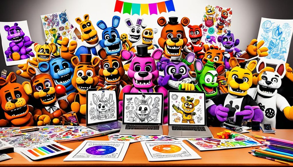 FNAF coloring community
