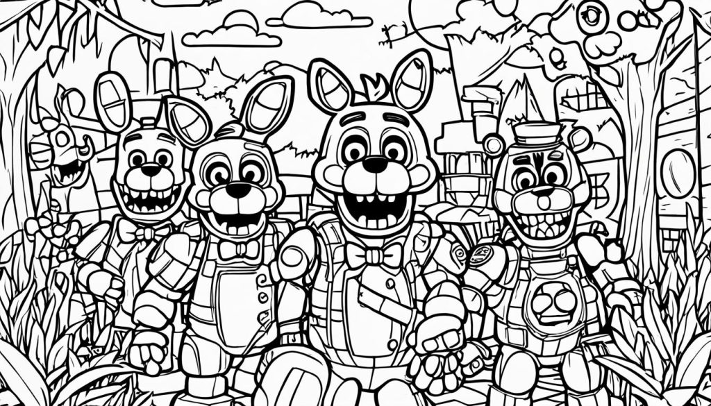 FNAF coloring pages