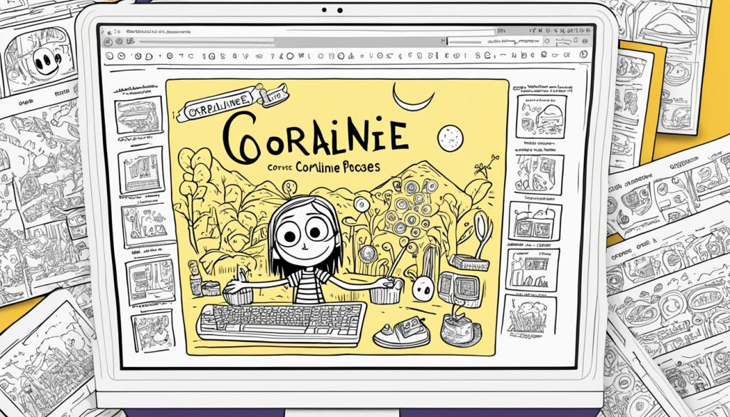Free Coraline coloring pages online