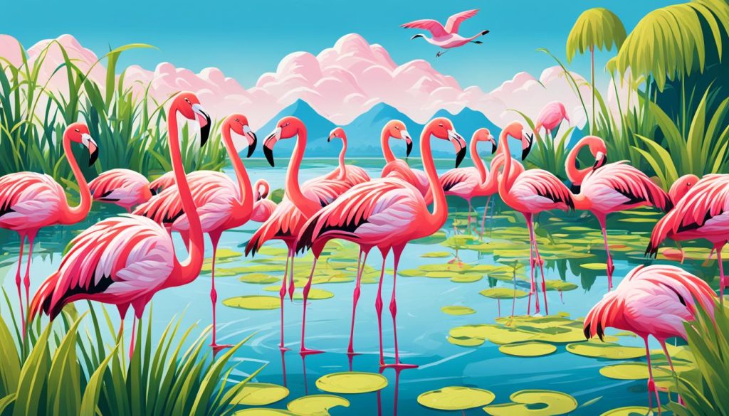 Free flamingo coloring pages