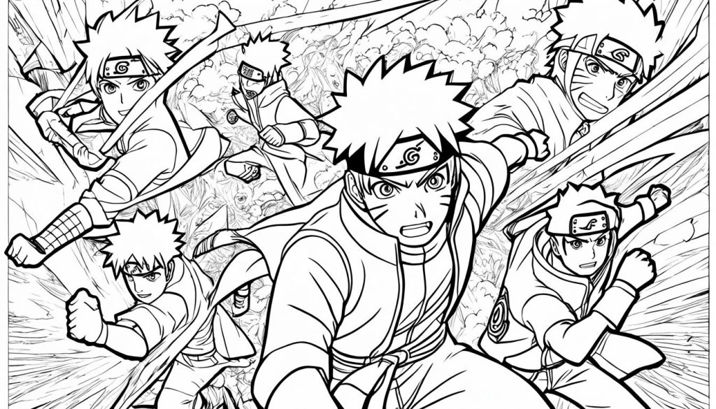 Free naruto coloring pages