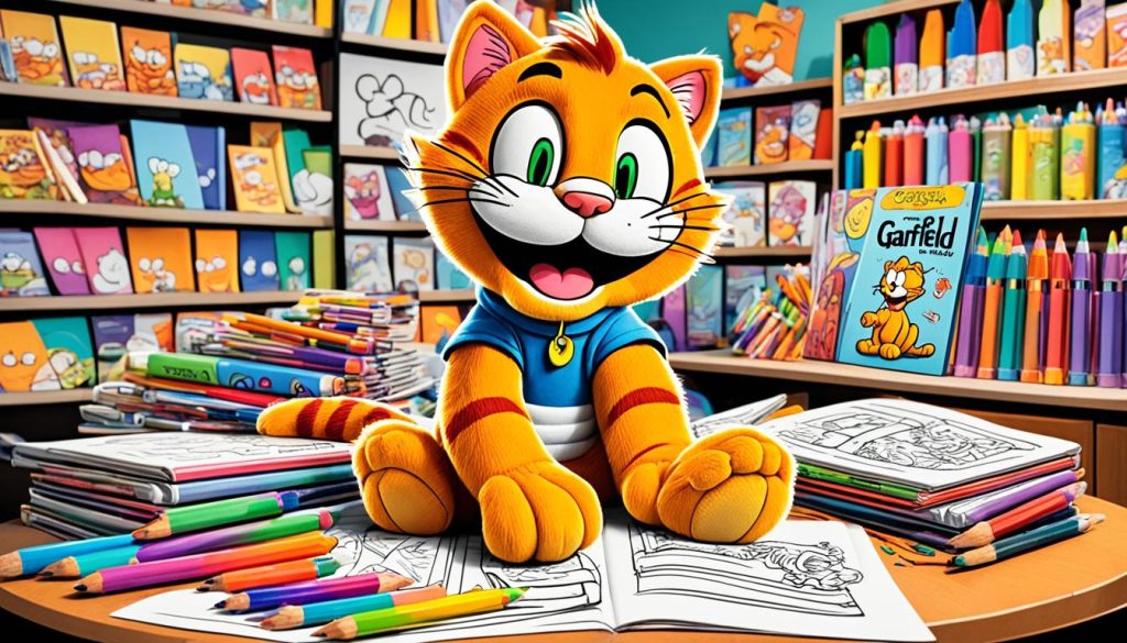 Garfield color book activities