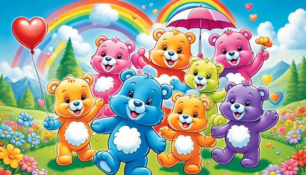 Hand-drawn Care Bears Art