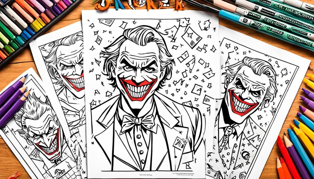 Joker printable coloring pages