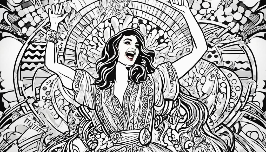 Katy Perry Coloring Page Art