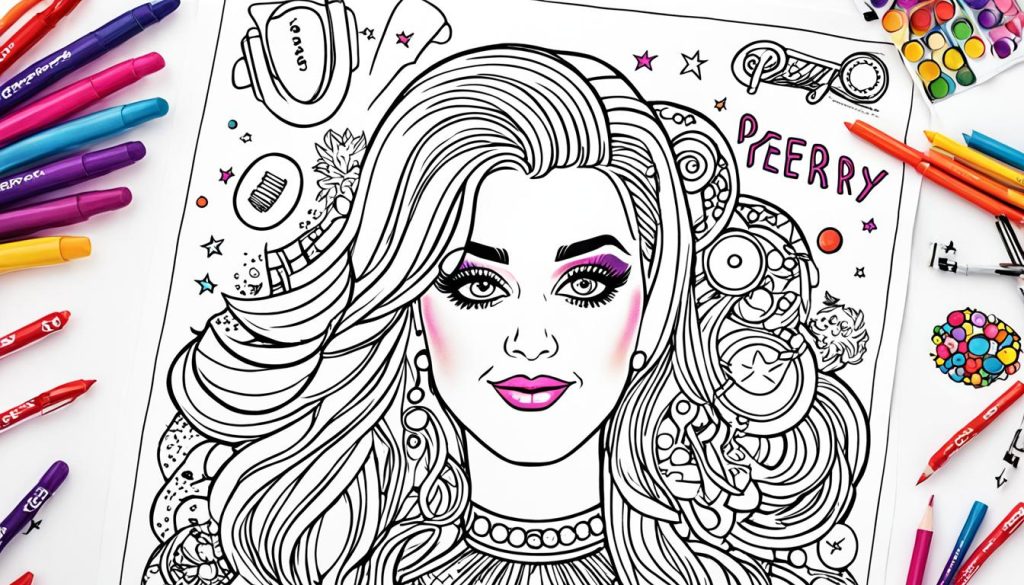 Katy Perry Coloring Print
