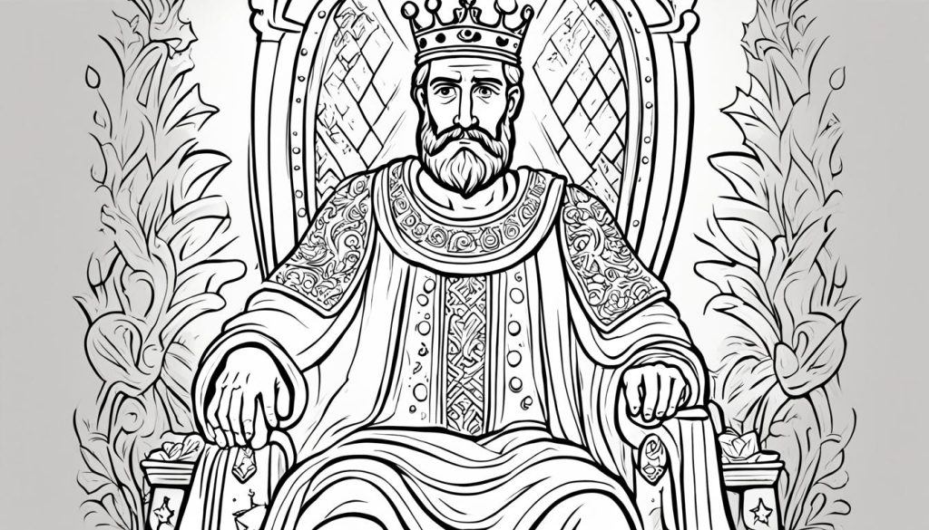 King Saul Coloring Page