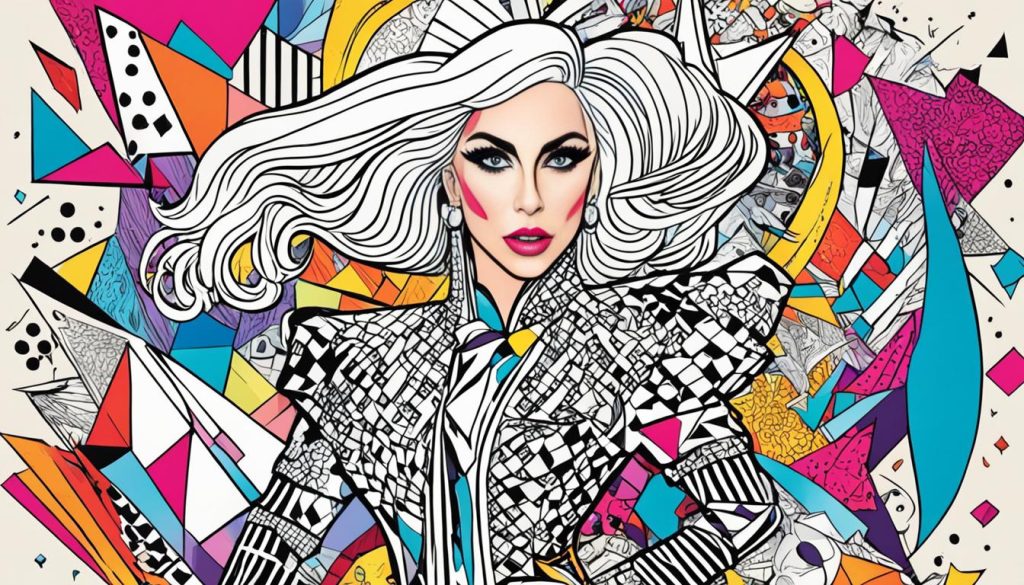 Lady Gaga coloring book design